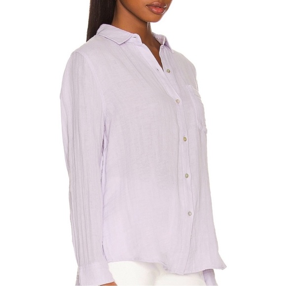 Rails Lavender Button-Up Shirt 100% Cotton - Picture 2 of 7